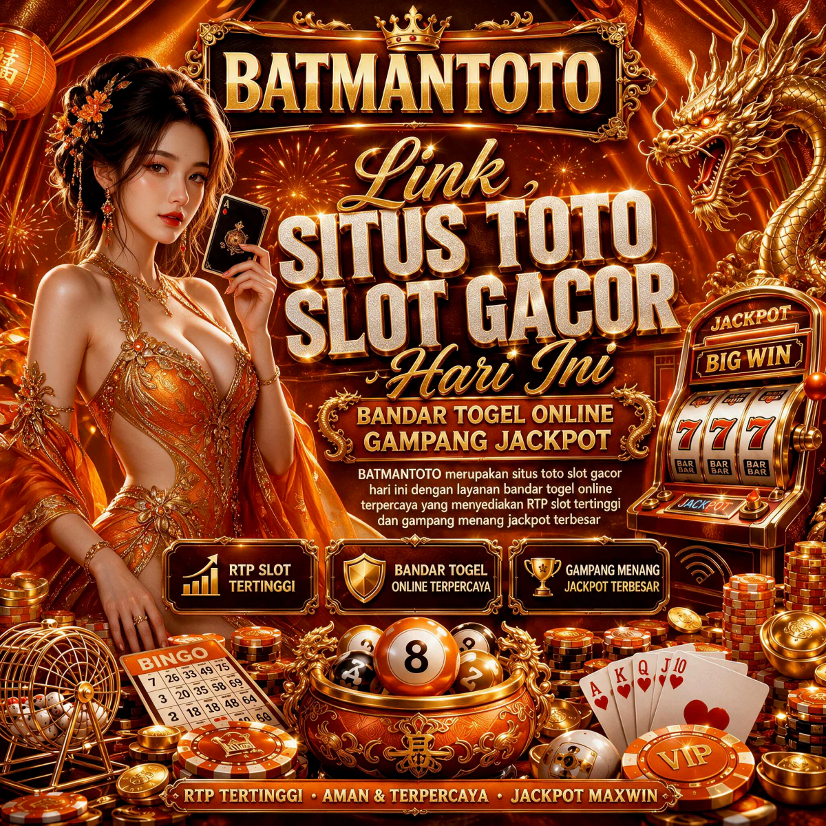 BATMANTOTO ➜ Situs Toto Slot Gacor Resmi & Bandar Togel Online Terpercaya
